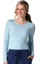 Women's Long Sleeve Antimicrobial Solid Underscrub T-Shirt, , large