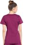 Women's Maternity Mock Wrap Soft Knit Panel Solid Scrub Top, , large