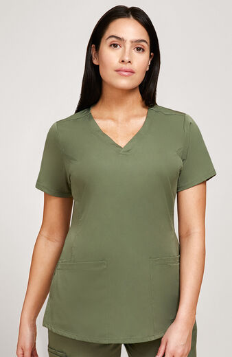 Women's Monica V-Neck Solid Scrub Top, Women's Monica V-Neck Solid Scrub Top