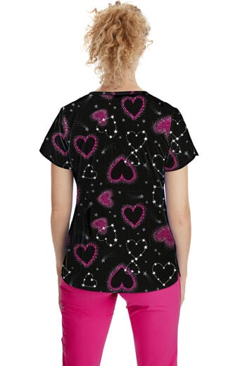 Clearance Women's Isabel Love and Beyond Print Scrub Top