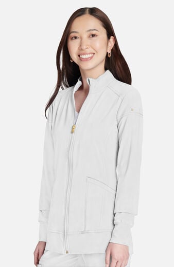 Women's Knit Zip Front Warm Up Scrub Jacket Women's Knit Zip Front Warm Up Scrub Jacket