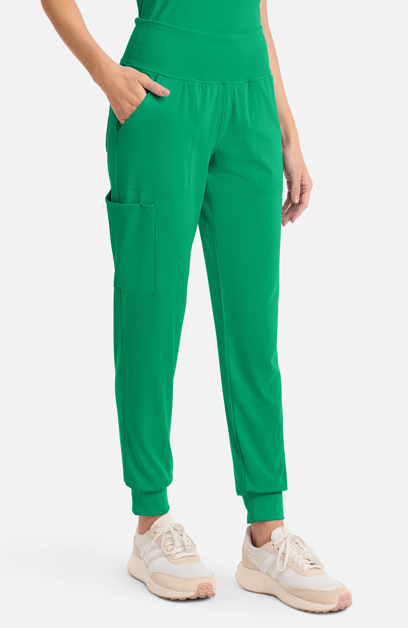 Women's 5-Pocket Pull-On Jogger Scrub Pant, GAP Green Apple | blue, large