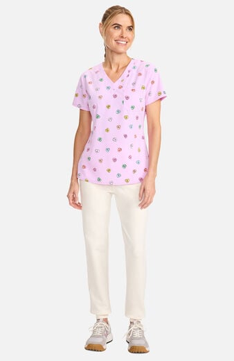 Women's V-Neck Sweet Talker Print Scrub Top Women's V-Neck Sweet Talker Print Scrub Top