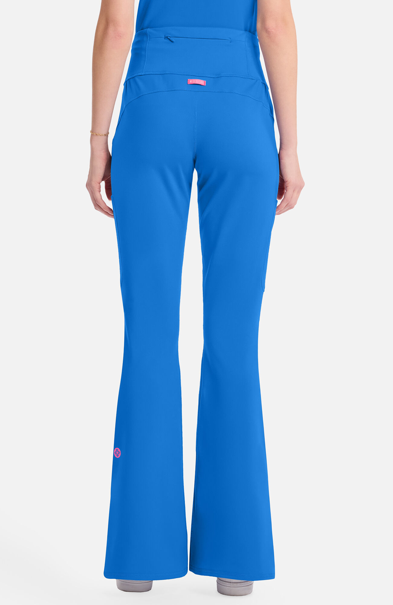 Women's Knit Flare Leg Yoga Scrub Pant, , large