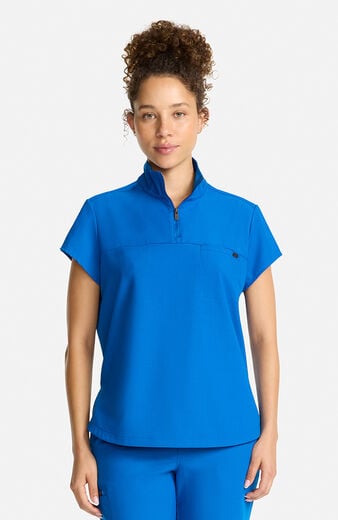 Women's Bella Quarter Zip Scrub Top Women's Bella Quarter Zip Scrub Top