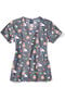 Clearance Women's V-Neck Hello Spring Print Scrub Top, , large