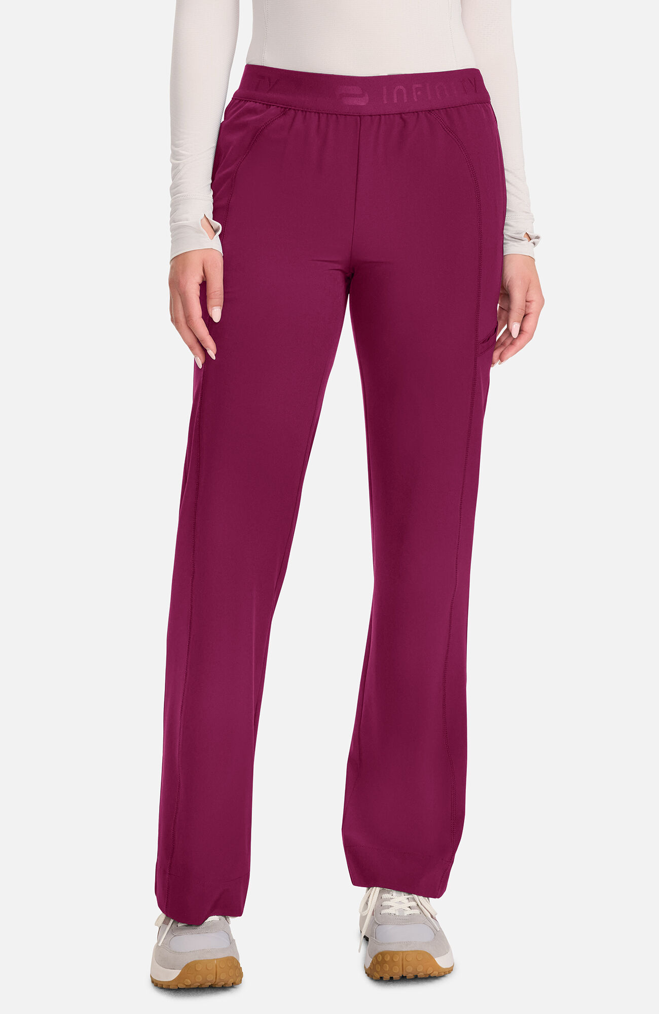 Women's Mid Rise Wide Leg Scrub Pant