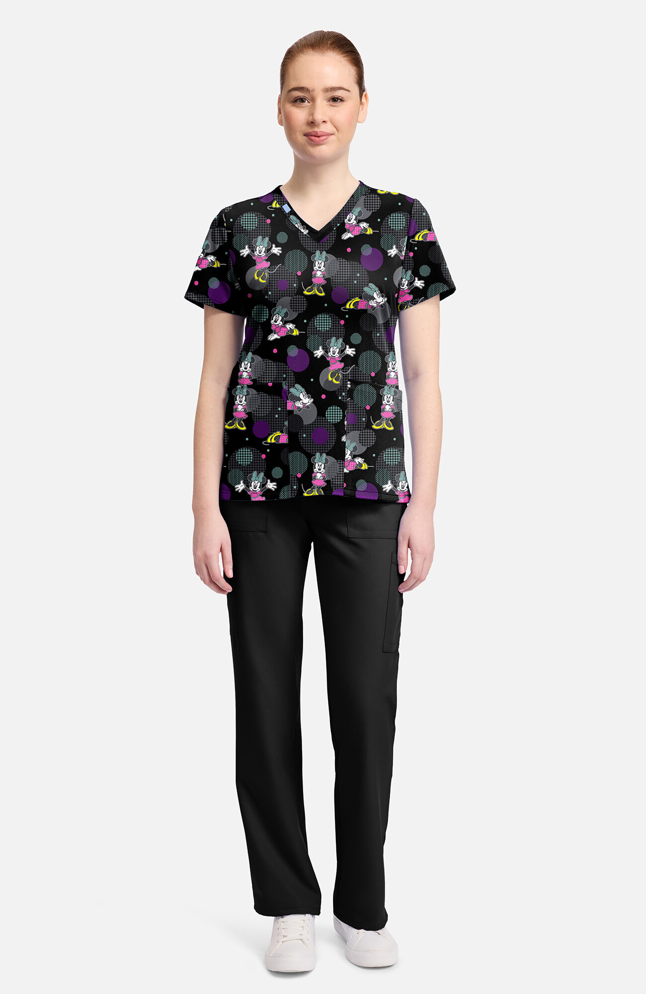 Women's Minnie Weave Your Dream Print Scrub Top