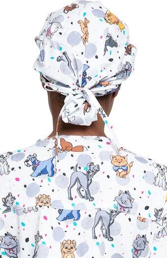 Clearance Unisex Bouffant Cats And Dogs Print Scrub Hat