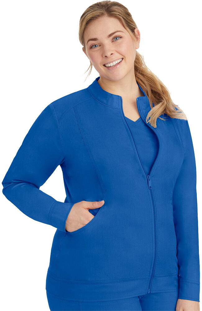Purple label scrub jacket top