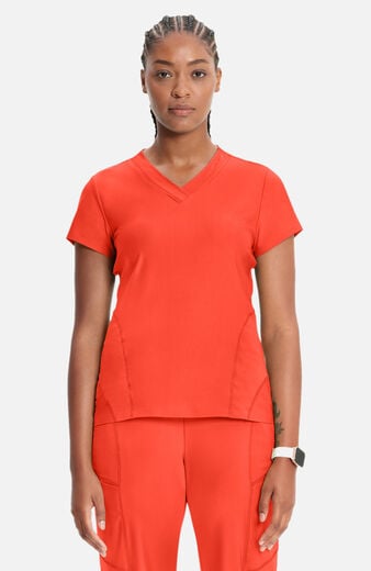 Women's Knit V-Neck Scrub Top Women's Knit V-Neck Scrub Top
