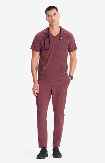 Men's V-Neck Raglan Sleeve Scrub Top Men's V-Neck Raglan Sleeve Scrub Top
