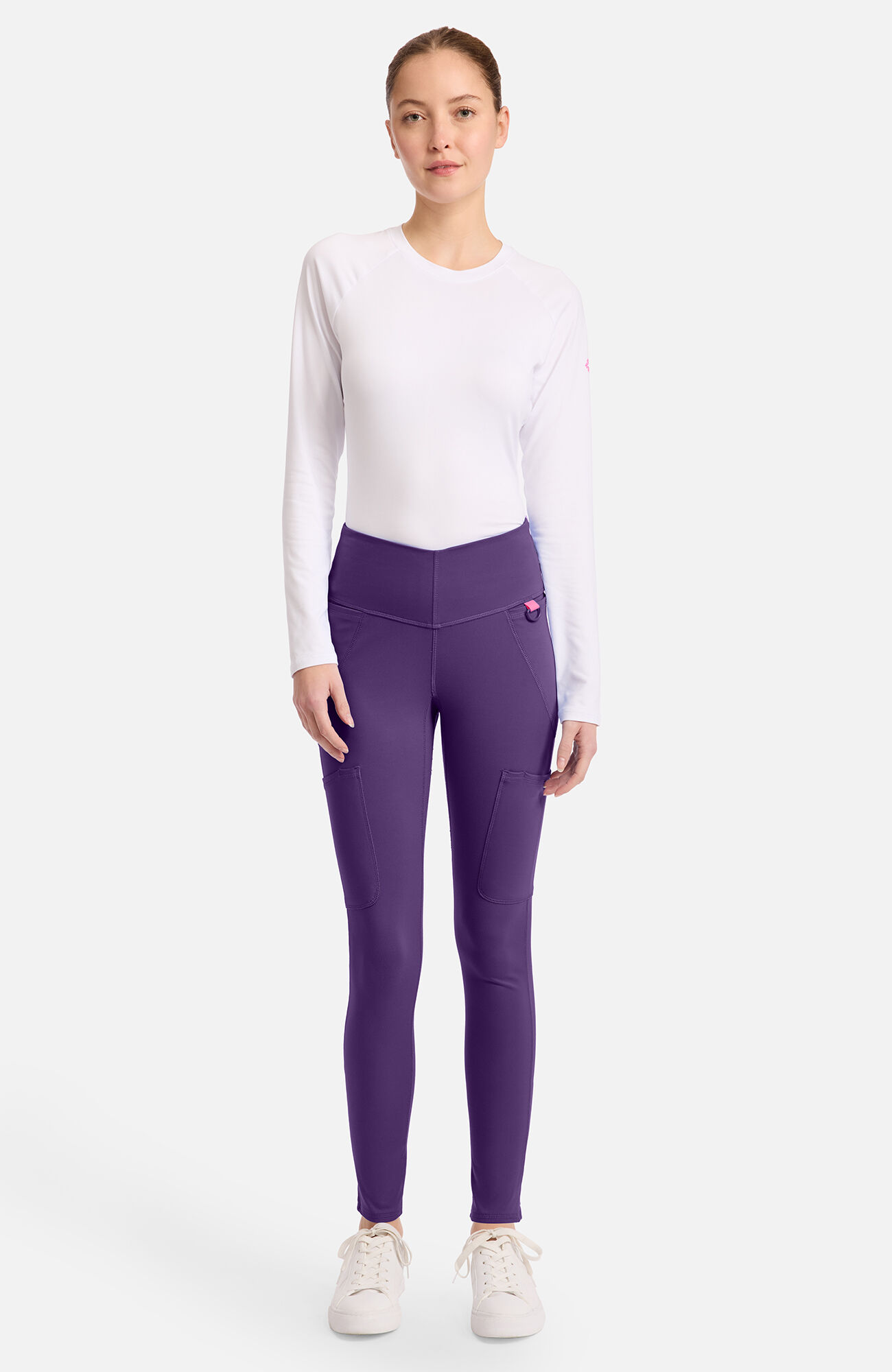 Women's Knit 5-Pocket Scrub Legging, GLP Galactic Purple | purple, large