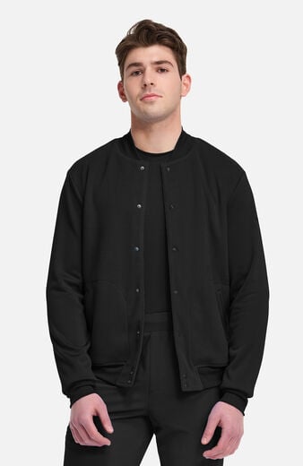 Men's Varsity 2-Pocket Bomber Scrub Jacket Men's Varsity 2-Pocket Bomber Scrub Jacket