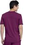 Men's Knitted Panel Solid Scrub Top, , large