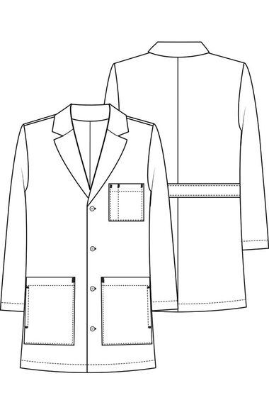 Men's Twill 38" Lab Coat, , large
