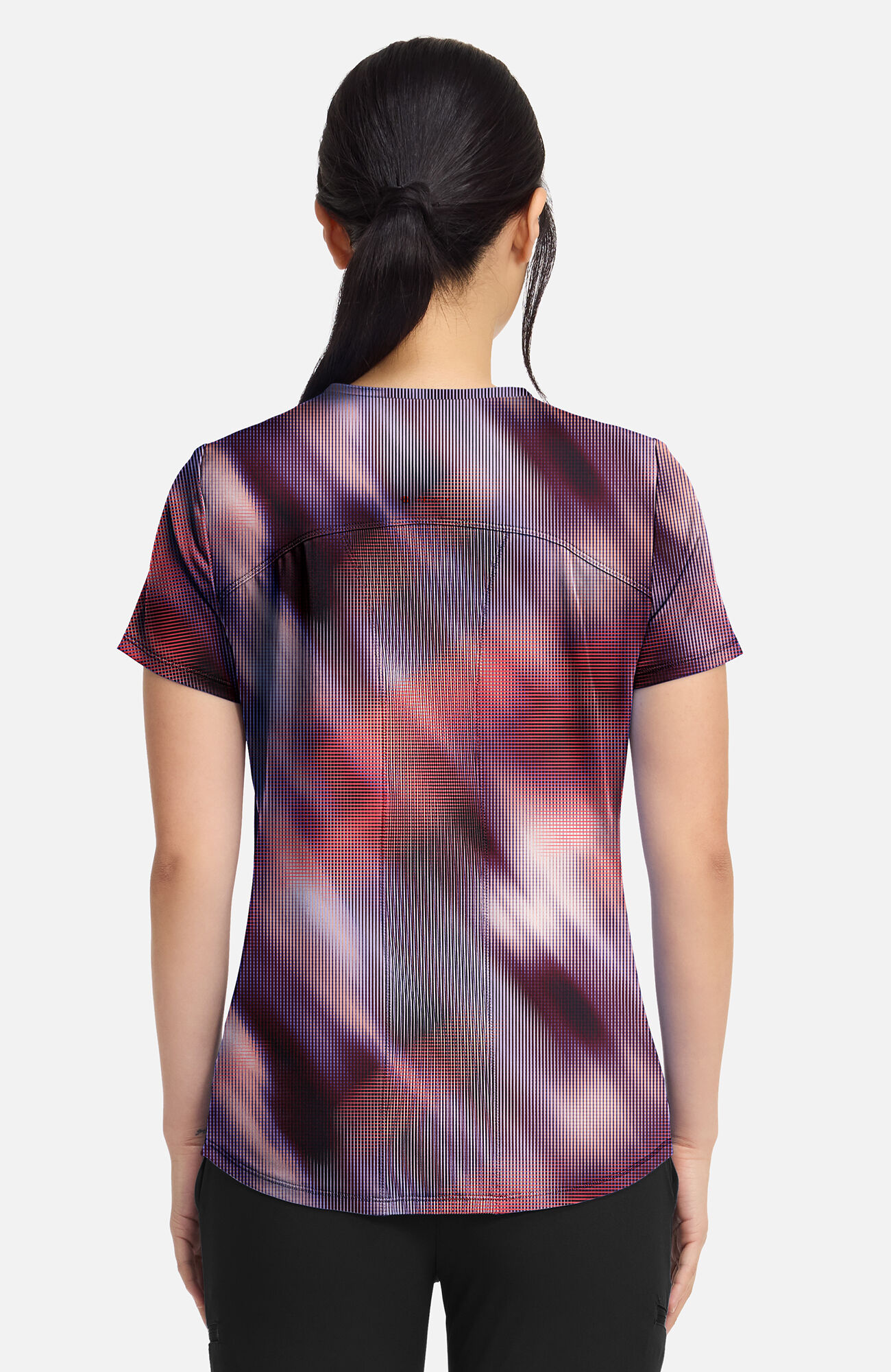 Women's Digital Dream Print Scrub Top, , large