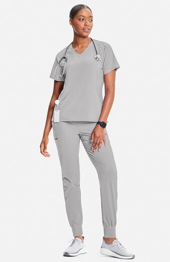 Women's Pouch Pocket V-Neck Scrub Top Women's Pouch Pocket V-Neck Scrub Top