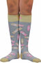 Clearance About The Nurse Women's Knee High 20-30 mmHg Ouch Print Compression Sock, , large