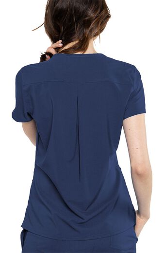 Clearance Women's 5 Pocket Solid Scrub Top