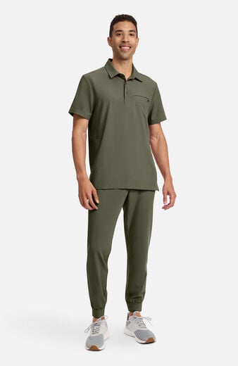 Men's Aidan Polo Scrub Top Men's Aidan Polo Scrub Top