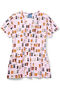Clearance Women's Floofster Print Scrub Top, , large