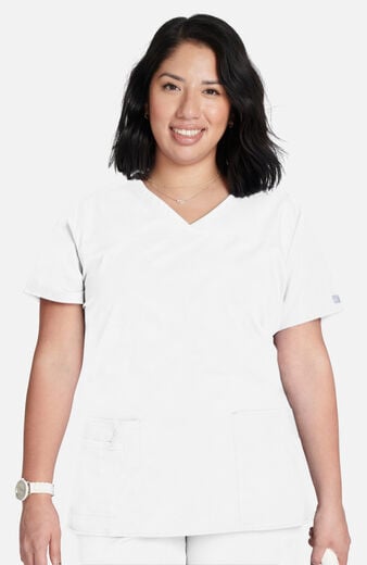 Women's 3-Pocket V-Neck Scrub Top Women's 3-Pocket V-Neck Scrub Top