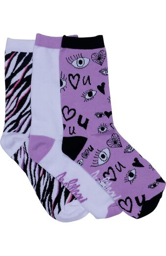 Clearance Women's Eye Love U 3 Pack Socks