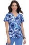 Clearance Women's Leslie Dreamscape Galaxy Print Scrub Top, , large