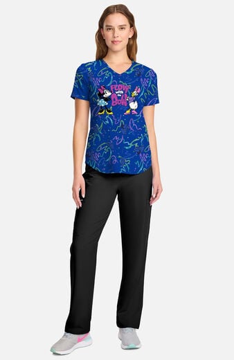 Women's Flow With The Bow Print Scrub Top Women's Flow With The Bow Print Scrub Top