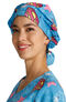 Women's Symbol of Hope Print Bouffant Scrub Hat, , large