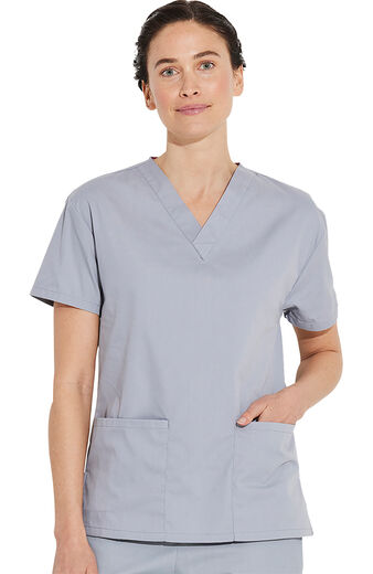 Women's V-Neck Solid Scrub Top, Women's V-Neck Solid Scrub Top