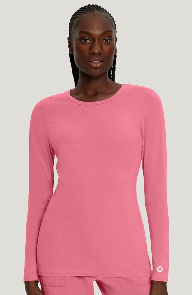 Long sleeve scrub hotsell top with hood
