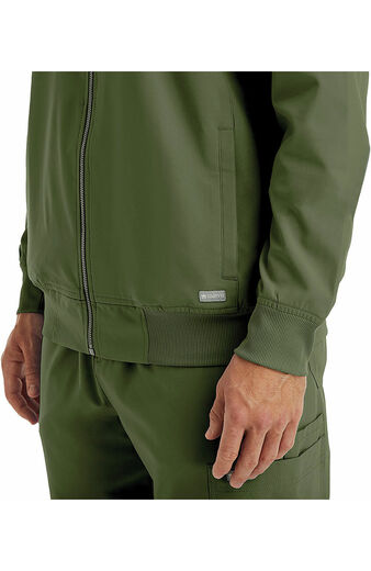 Men's Front Zip Warm Up Scrub Jacket