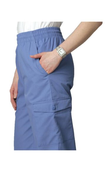 Women's Multi Pocket Solid Scrub Pants, , large