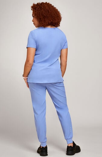 Women's Scrub Set: Pitter-Pat Top & Jogger Pant Women's Scrub Set: Pitter-Pat Top & Jogger Pant
