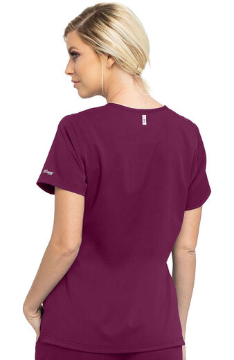 Spandex Stretch by Grey's Anatomy Women's Bree Tuck-In Solid Scrub Top