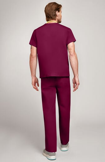Unisex Scrub Set: V-Neck Top & Drawstring Pant Unisex Scrub Set: V-Neck Top & Drawstring Pant