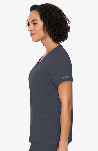 Women's V-Neck Knit Back Top Women's V-Neck Knit Back Top