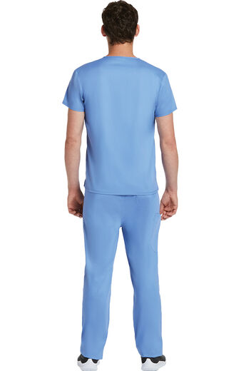 Clearance Unisex Solid Scrub Top & Tapered Scrub Pant Set