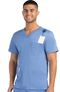 Clearance Men's Basic Multi-Pocket Solid Scrub Top, , large