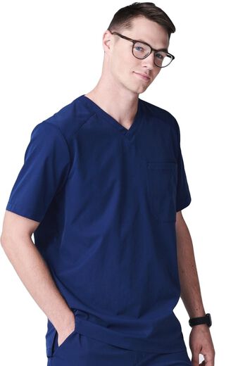 Men's Apex V-Neck Solid Scrub Top, Men's Apex V-Neck Solid Scrub Top