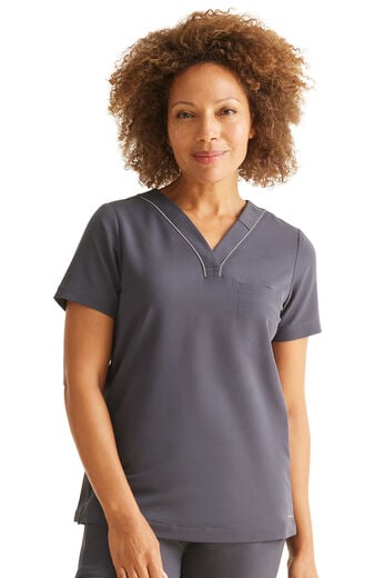 Women's Stella Y-Neck Scrub Top Women's Stella Y-Neck Scrub Top