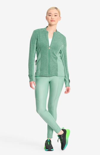 Women's Athletic Zip Front Scrub Jacket Women's Athletic Zip Front Scrub Jacket