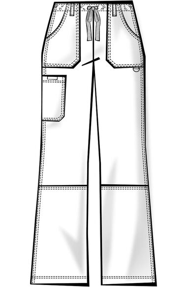 Women's D-Ring Cargo Scrub Pants, , large