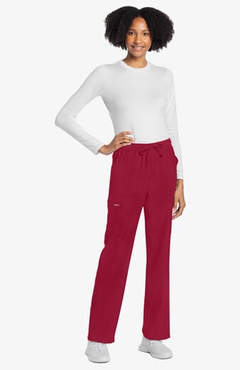 Women's Drawstring Cargo Straight Leg Scrub Pant Women's Drawstring Cargo Straight Leg Scrub Pant