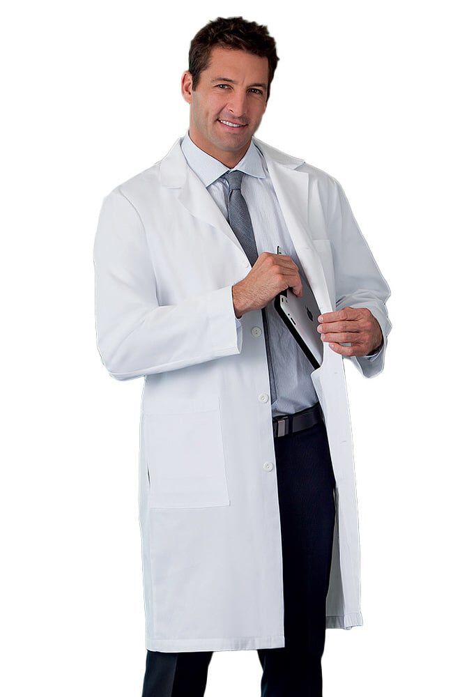 plus size white lab coat