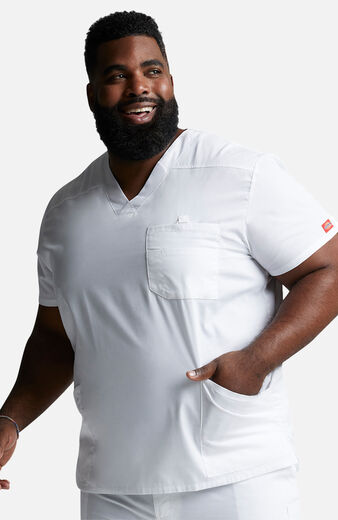 Men's 4-Pocket V-Neck Scrub Top  Men's 4-Pocket V-Neck Scrub Top