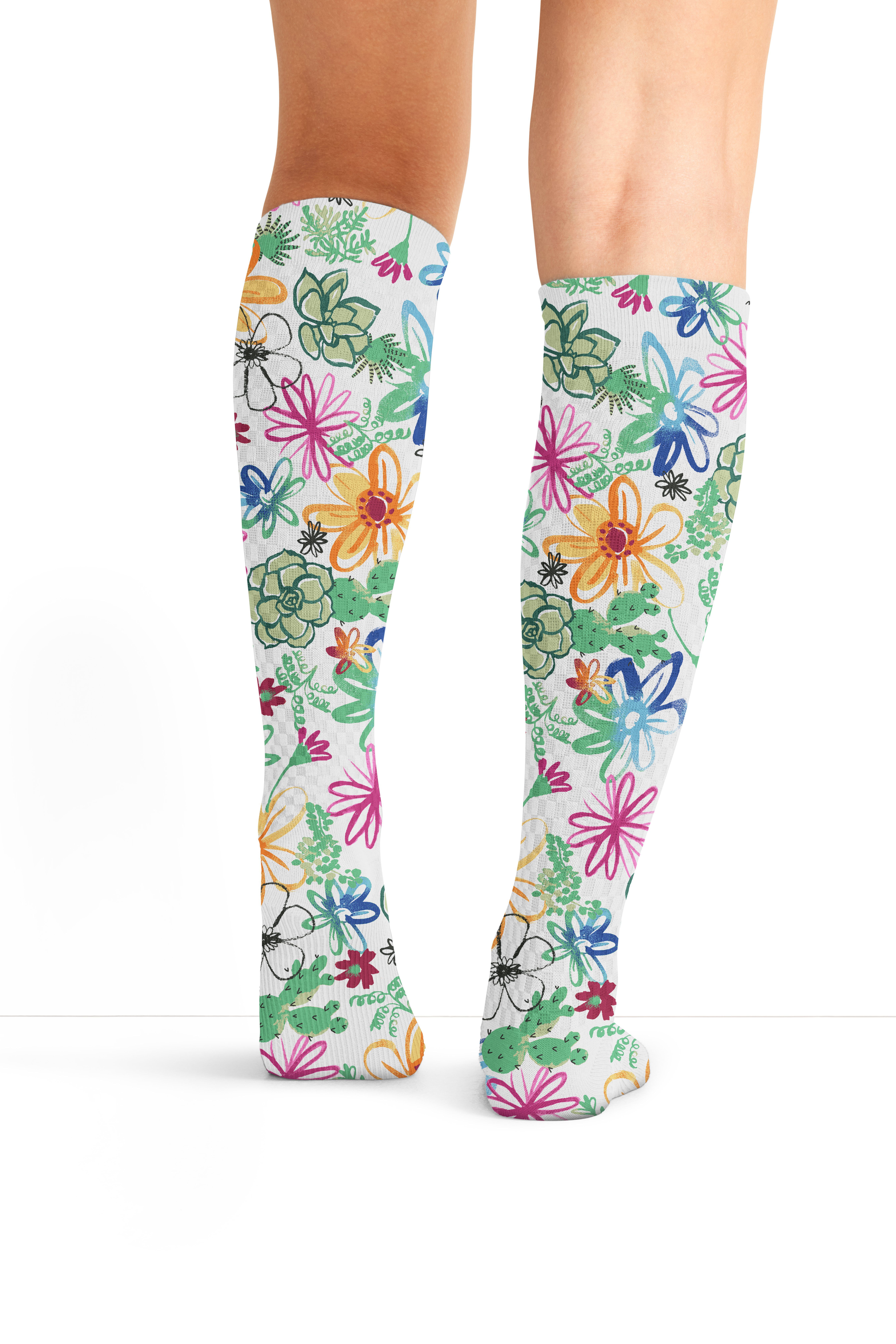 Women's Fashion 8-15 mmHg Knee High Compression Sock