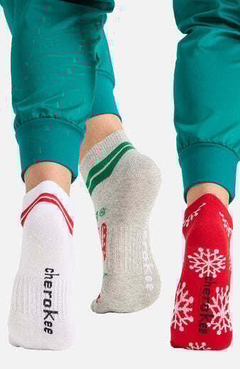 Women's Holiday Cheer Print 3-Pack Ankle Socks Women's Holiday Cheer Print 3-Pack Ankle Socks